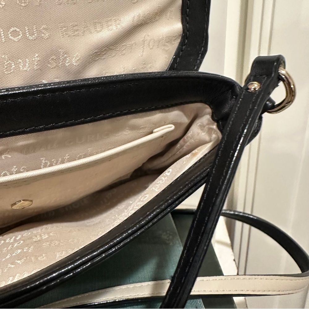 KATE SPADE Brightspot Avenue Sally Crossbody Bag Womens Black Leather Turnlock - Picture 10 of 10